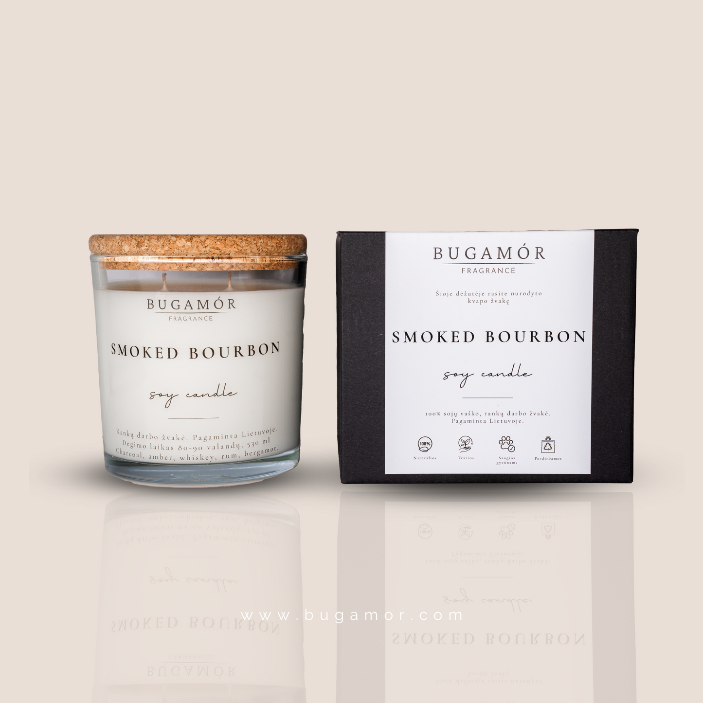Aromatinė žvakė ,,Smoked Bourbon“